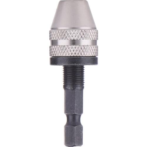 Hex Shank 1/4/6.35mm Keyless Drill Chucks Screwdriver Impact Driver Adapter 0.3-3.5mm Quick Change Drill Bits Power Tools