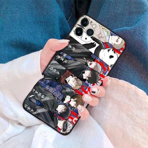 Jujutsu kaisen manga anime art silicone Phone Case FOR iPhone Se 6 6s 7 8 Plus X Xr Xs 11 12 Mini Pro Max Glass Cover Shell