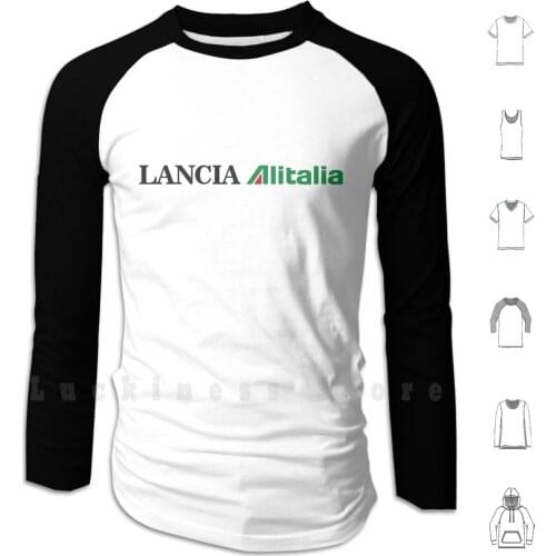 Lancia Alitalia Hoodies Long Sleeve Lancia Delta Hf Integrate S4 Thema Stratos 037 Abarth Car Racing Rally Wrc B