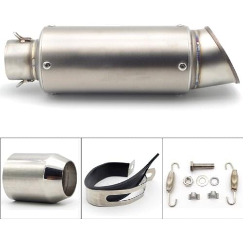 Universal Motorcycle Exhaust Pipe Muffler Motocross Pot Escape System For 900 HONDA VFR 800 HONDA ZOOMER MZ 251 MSX 125 HYOSUNG