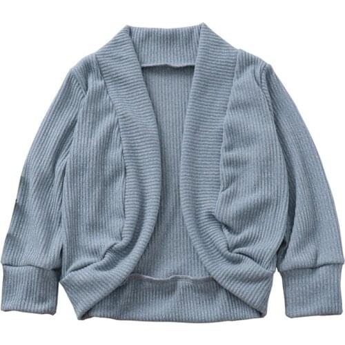 Baby Spring Autumn Striped Cardigan Button Knitting Solid Clothes Newborn Infant Girls Long Sleeves Coat Tops Jacket