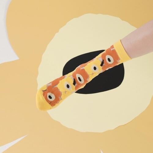 Women Socks Spring Summer Tube Socks Breathable Big Flower Thin Small Fresh Glass Stockings Girls Ladies Cute Fashion Funny Sock