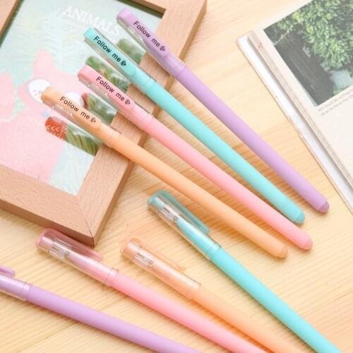 1 Pcs Fresh Jelly Neutral Pen Korean Creative Candy Color Pen Office Student Learning Signature Pen Stationery