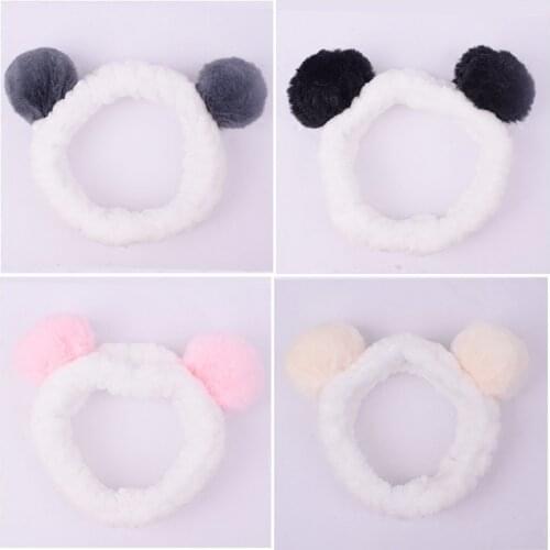 Headband for Washing OMG Wash Face Bow Makeup Headbands Girls Elastic Holder Hair Strap Bands Ears Turban Hair Accessories