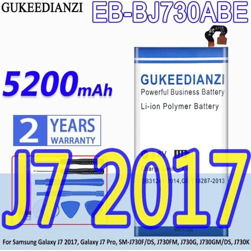 GUKEEDIANZI Battery EB-BJ730ABE 5200mAh For Samsung Galaxy J7 2017 Galaxy J7 Pro,SM-J730F/DS,J730FM,J730G,J730GM/DS,J730K J7Pro