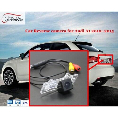 JanDeNing HD High Definition CCD Car Rear View Parking/ Reverse Camera/License Plate Light OEM Waterproof For Audi A1 2010~2015