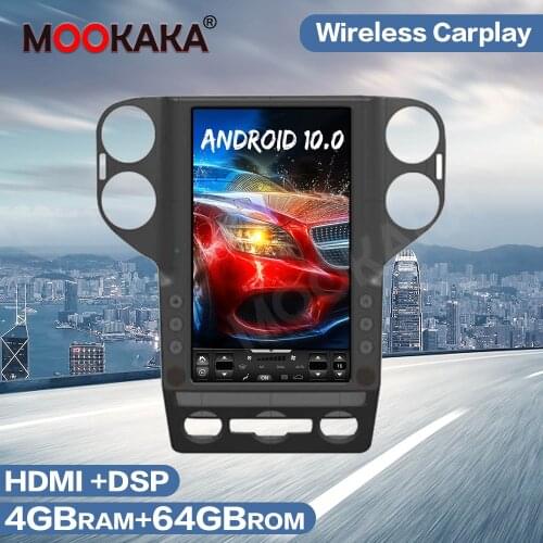 Tesla Style Android 10.0 Car Radio GPS Navigation For VW Volkswagen Tiguan 2010-2019 Multimedia Player Andio Stereo Car Radio HD