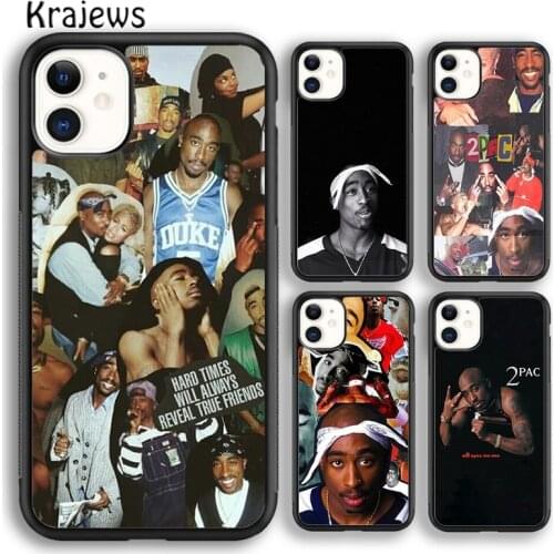 Krajews Rap Rapper 2pac Tupac Shakur Phone Case Cover For iPhone 5s SE 6s 7 8 plus X XS XR 11 12 pro max Samsung S7 S8 S9 S10