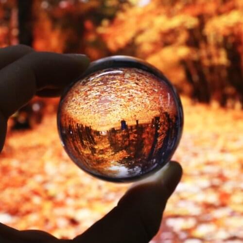 Pure 50mm Clear Transparent Glass Round Crystal Ball Healing Sphere Photography Props Home Decoration