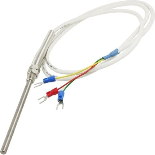 PT100 Sensor Temperature Control Thermocouple Probe 1M 3.3ft