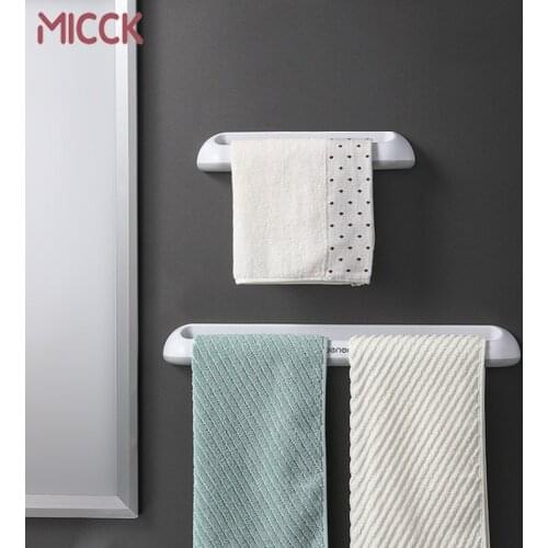 MICCK Bathroom Towel Holder Creative Seamless Wall-mounted Towels Heels Slippers Rack Kitchen Bathroom Storage Rack Accessories