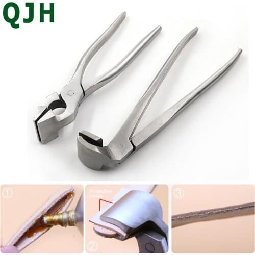 DIY handmade leather craft tools glue bonding auxiliary steel clip vegetable tanned leather sheepskin bonding fixing tool pliers