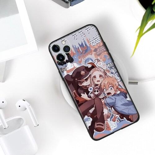 Jibaku shounen hanako kun manga silicone Phone Case FOR iPhone Se 6 6s 7 8 Plus X Xr Xs 11 12 Mini Pro Max Glass Cover Shell
