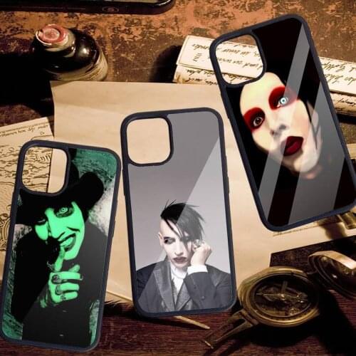 Marilyn Manson Phone Case PC for iPhone 11 12 pro XS MAX 8 7 6 6S Plus X 5S SE 2020 XR