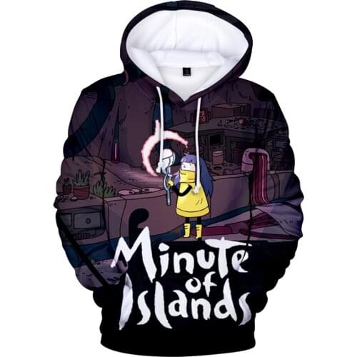 Fashion 2021 Minute Of Islands Hoodies Sweatshirt 3D Harajuku Anime Hooded Hot Trend Tops Boys/girls Pullovers Kids Kids Clothes