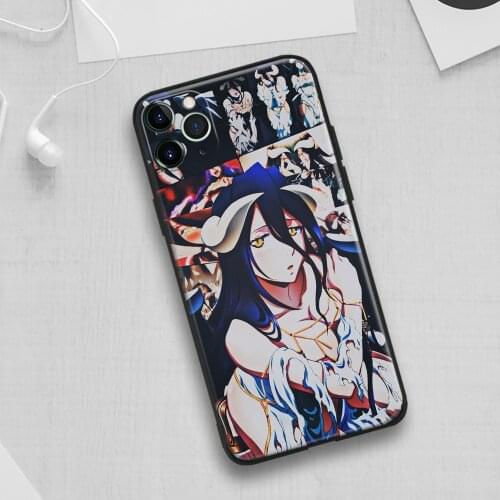 Overlord Anime Albedo Glass Soft Silicone Phone Case for IPhone SE 6s 7 8 Plus X XR XS 11 12 Mini Pro Max Cover Shell