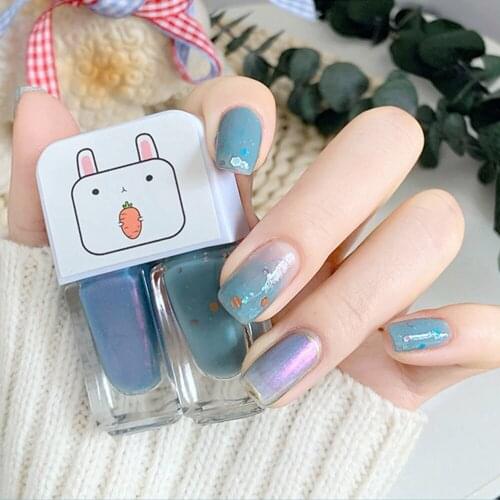 8ml Quick Dry Nail Polish Set Water-based Bright Nail Art Twins Nail Polish Glue Set Fashion Color Non-Toxic Gel For Nails