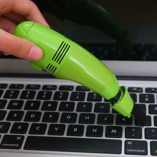 2020 New 1PC Mini Vacuum USB Keyboard Cleaner PC Laptop Brush Dust Cleaning Tool Multiple Brushhead 4 Color