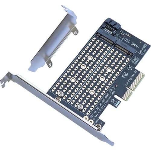 New Add On Cards PCIE to M2/M.2 Adapter SATA M.2 SSD PCIE Adapter SSD M2 to SATA PCI-E Card M Key +B Key NVME/M2 PCI E Adapter