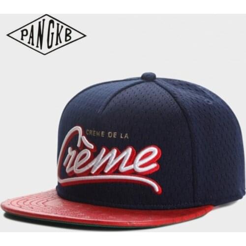 PANGKB Brand Los Angeles CRÈME CAP Summer ventilati hip hop snapback hat men women adult outdoor casual sun baseball cap bone
