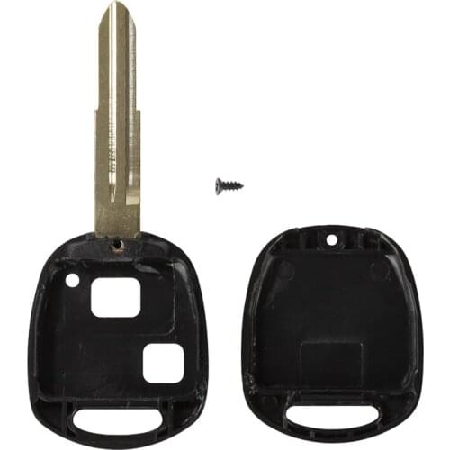Dropshipping 2 Button Replacement Remote Key Case Shell Uncut Blade For TOYOTA YARIS COROLLA