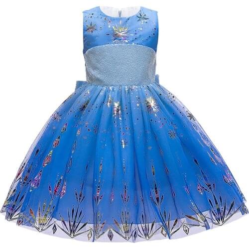 Christmas Costume Halloween 2020 New Girls Clothing Sleeveless Princess Dress Children Girls Clothes Children Dress 4-6-10 Years