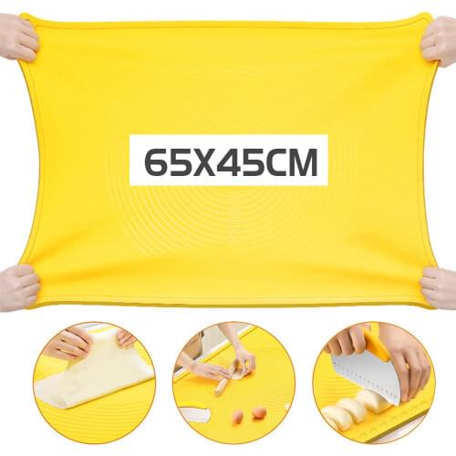 Silicone Pastry Mat Thick Non Stick Mat Pizza Dough Maker Holder Pastry Cooking Tools Bakeware Kitchen Gadgets