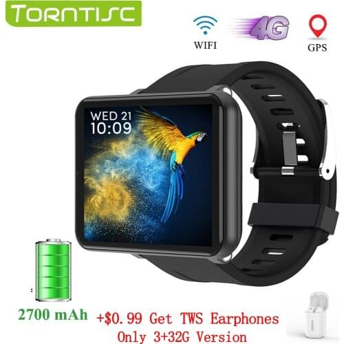 Torntisc LEMT 4G Smart Watch Android 7.1 2.8 Inch 640*480 Screen 3GB + 32GB GPS WIFI 2700mah Big Battery Smartwatch Men