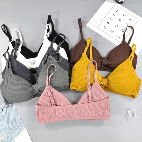 Sports Bra Underwear Fitness Solid Sports Bras Women Cotton Push Up Running Yoga Sport Tops Jogging Gym Women Sports Bra Girl