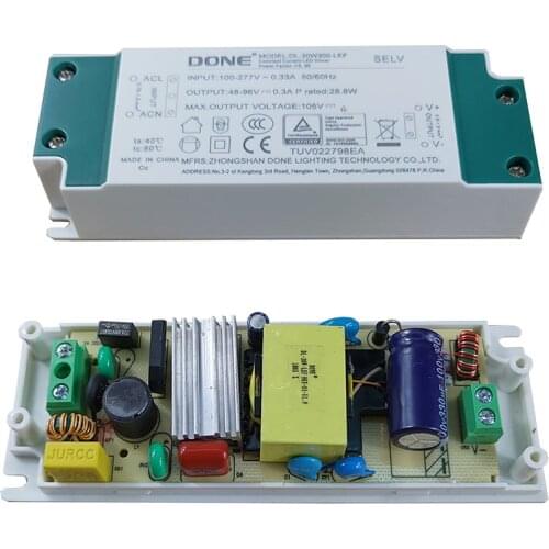 High PF Constant Current LED Driver for Indoor Lighting Flicker Free 48V-96V 300mA, 24-48V 600mA, 21-42V 750mA, 18-36V 900mA