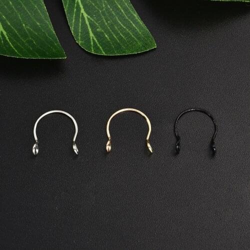 Punk U Shaped Fake Nose Ring Hoop Piercing Nose Lip Jewelry Body Jewelry Gift Rings For Man Women