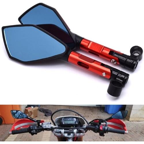 Motorcycle Universal 8mm 10mm Aluminum CNC rearview mirror for kawasaki Honda Suzuki KTM Yamaha FZ16 FZ1 MT09 MT07 FZ6 XJR1300