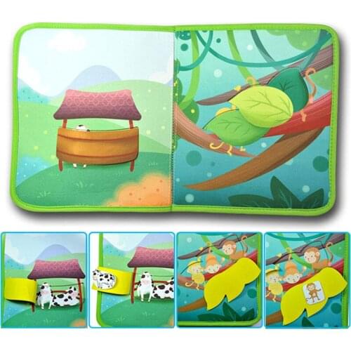 Animal Home 1 Box Baby Animal Book Educational Toys Animal Book Animal Cognition ChildrenS Toy Early Education Educational Toys
