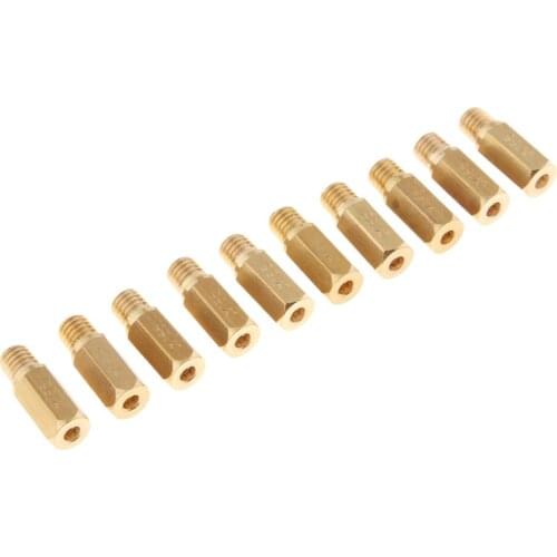 10pcs Copper Hexagon Main Jets Kit for PWK Keihin FCR Carburetor# 155