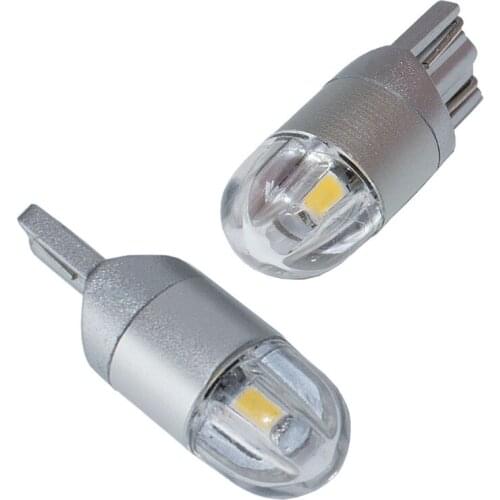 2x T10 W5W Car LED Signal Bulb Super Bright Auto Dome Reading License Plate Trunk Luggage Lamp Motorcycle Light 3030 2SMD 12V