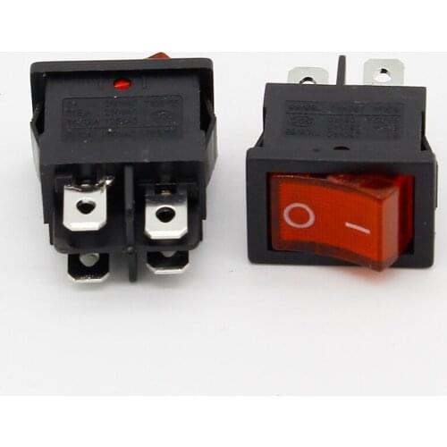 5pcs/lot 15*21mm LED Light SPST 4PIN ON/OFF G121 Boat Rocker Switch 6A/250V 10A/125V Car Dash Dashboard Truck RV ATV Home