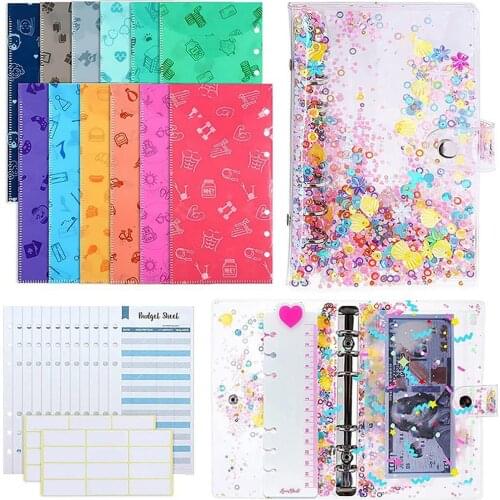 A6 Loose-Leaf Notebook Planner Organizer Letter Stickers Labels