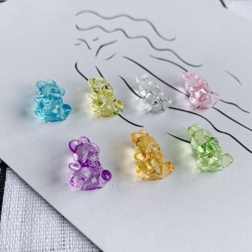 DIY jewelry accessories color multicolor optional bear pendant earrings jewelry accessories materials