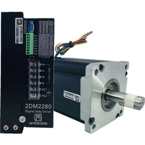 JMC Nema 42 2-Phase Hybrid Stepper Driver Kit 110J18150-460 20N.M 6.0A Motor + 2DM2280 2-Phase AC80-220V Stepper Driver