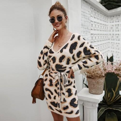 Модные вязаные платья FICUSRONG China At AliExpress