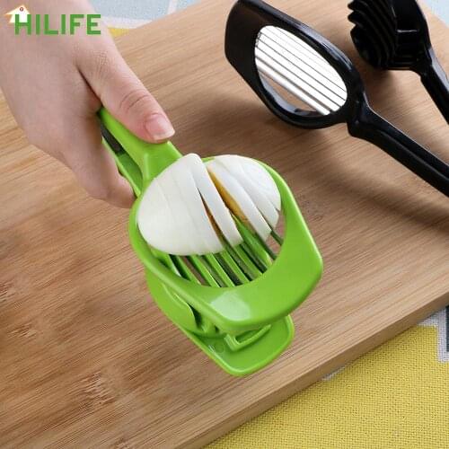 HILIFE Egg Slicer Egg Split Device Stainless Steel Handheld Mushroom Kiwi Divider Tomato Cutter Multifunction Slicing Mould