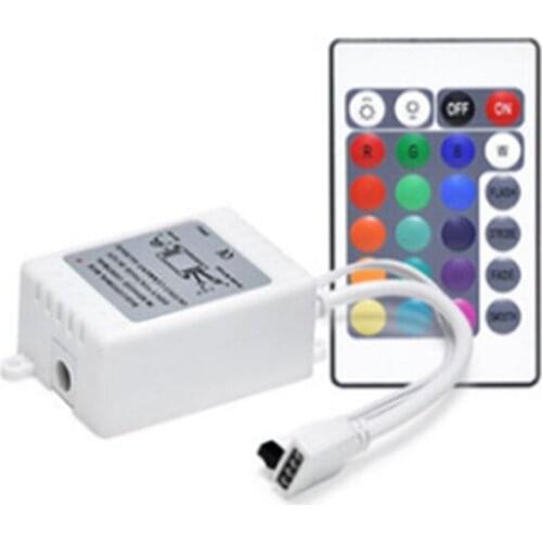 12V 24 Key IR Remote Controller For 3528 5050 RGB LED Strip Light
