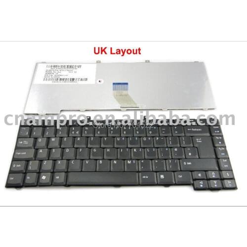 New UK notebook Laptop keyboard for Acer Aspire 1410 1640 1680 3000 5000 5600 9110 Extensa 3000 Black 99.N5982.C0U *original