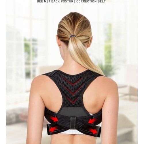 Adjustable Adult Corset Back Posture Corrector Therapy Shoulder Lumbar Brace Spine Support Belt Posture Correction For Men Women
