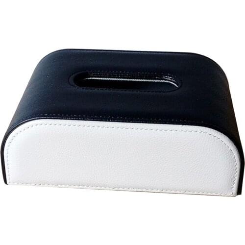 Car Leather Seat Tissue Box Car Interior Car Tissue Box Tray Business Car Paper Box