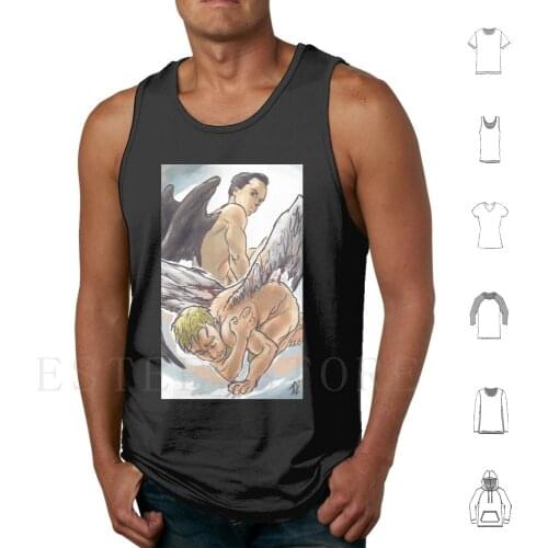 Winged Mormor Tank Tops Vest Sleeveless Mormor Jim Moriarty Moran Angels