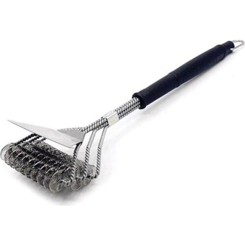 Kitchen Accessories BBQ Grill Barbecue Kit Cleaning Brush Stainless Steel Cooking Tools Barbecue Gadgets Accessories Brushes