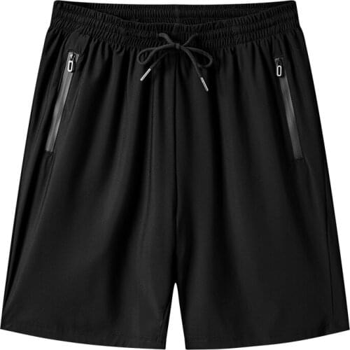 Ice Silk Summer Mens Sports Shorts Basketball Beach Fitness Gym Joggers Running Workout Plus Size Casual Male Sweatshorts Z088