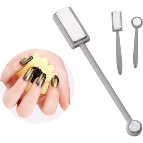 Cat Eyes Magnet Strong Effect Magetic Stick Manicure Tool Double Head Powerful Cat Eye Magnet 3D Line Strip Magnetic Pen