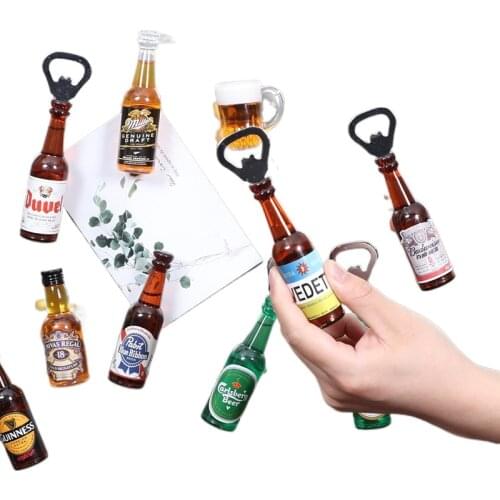 Creative Home Decor Magnetic Beer Bottle Opener For Refrigerator Multifunctional Kitchen Gadgets And Bar Accessories Decoration